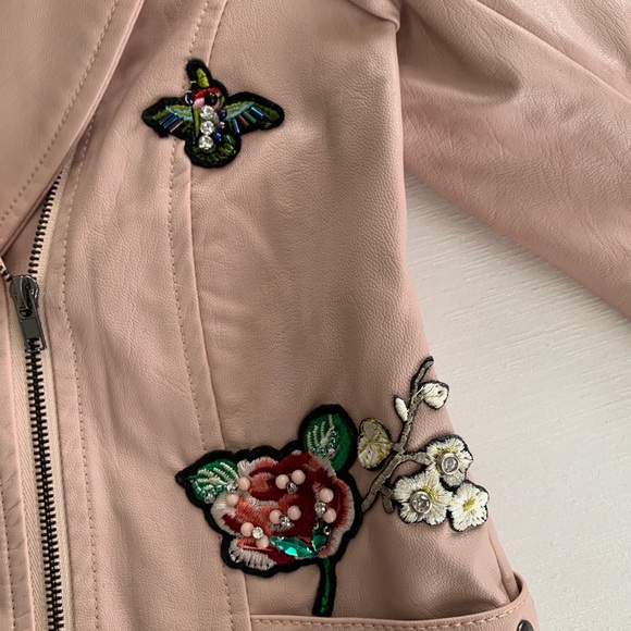 Girls faux leather jacket [size 6] - Picture 7 of 10